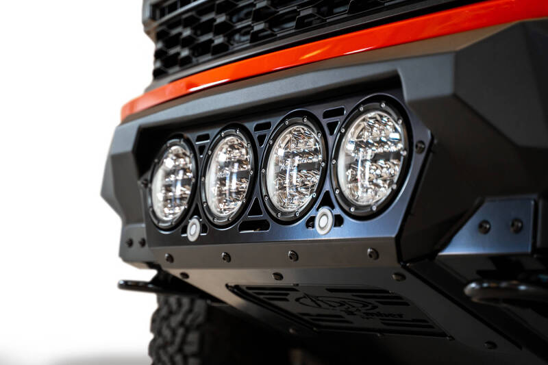 Ford Raptor Bumper - Front - Addictive Desert Designs - Bomber - Hammer Black with Satin Black Panels - `21-`27